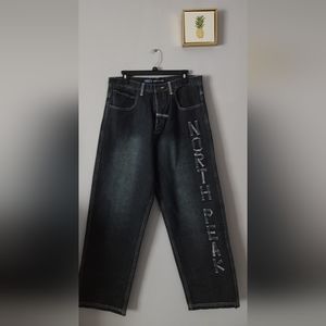North Peak  Jeans Mens Size W 36 L 32 carpenter style Relaxed New with out tag
